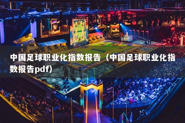 中国足球职业化指数报告（中国足球职业化指数报告pdf）